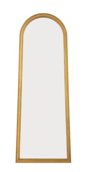 Gold Arched Tapered Mirror