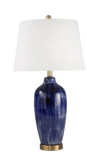 Blue Ginger Jar Ceramic Lamp