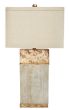 Cement & Antiqued Gold Lamp