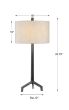 Textured Cast Iron Lamp
