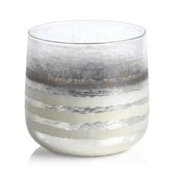 Small White Smoke Candle Holder