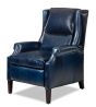 Denim Leather Greyson Recliner