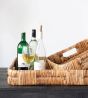 Small Handwoven Rattan Tray