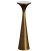 Marble & Brass Drink Table