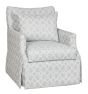 Ivory Track Arm Swivel Chair