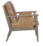 Dove Leather Sling Chair