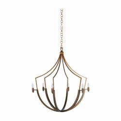 Tudor Style Brass Chandelier