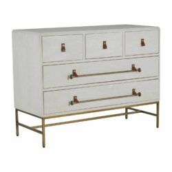 5 Drawer Metal Base Dresser