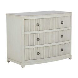 Curved-Front Marble Top Chest