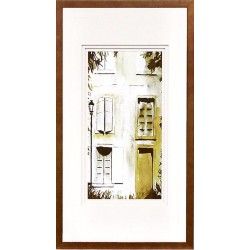 Framed Watercolor Door II