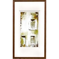 Framed Watercolor Door III