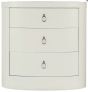 Oval White Stone Top Nightstand