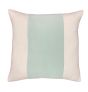 Aqua Velvet Panel 22x22 Pillow