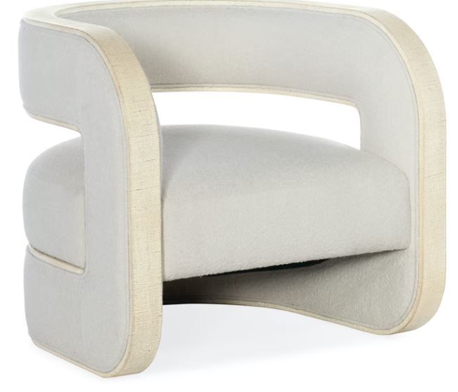 Lacquered Burlap Creamy Chair