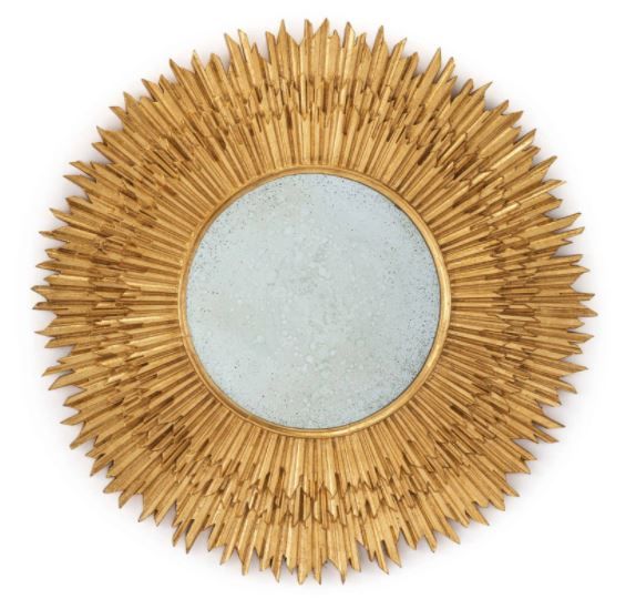 Intricate Sunray Round Mirror