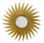 Gold Leaf Round Mirror