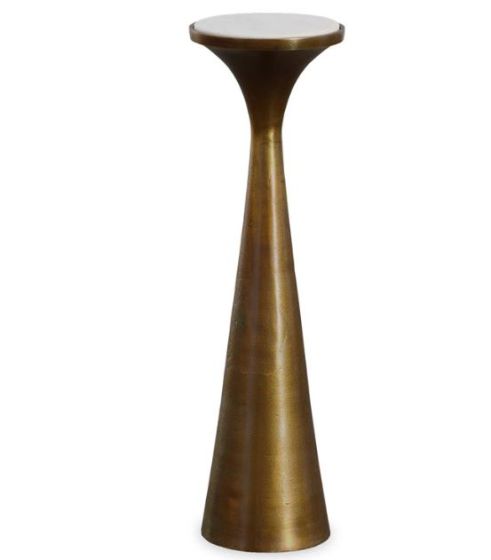 Marble & Brass Drink Table