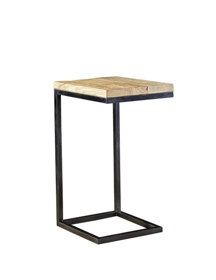 Old Elm & Steel Cocktail Table