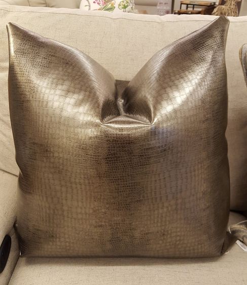 24"x24" Pewter Scales Pillow