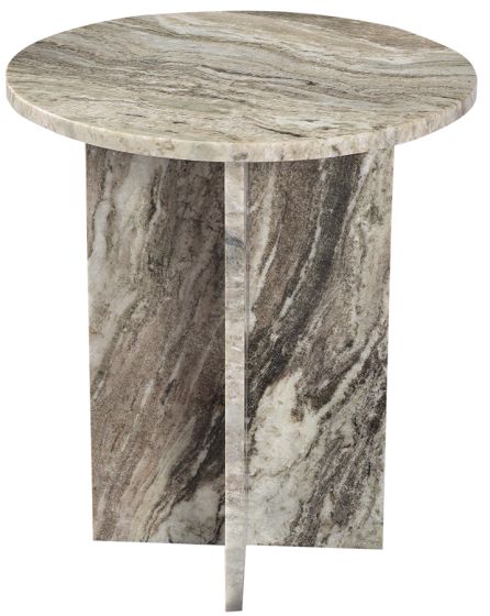 Dark Marble Side Table