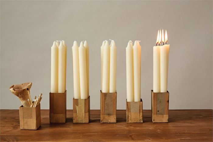 White Taper Candles Boxed Set