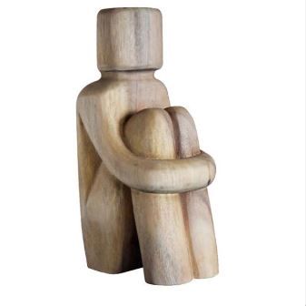 Pondering Wood Sculpture