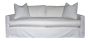 White Slipcovered King Sofa