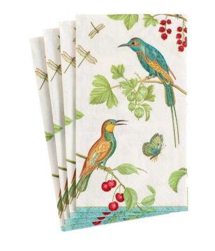 Jeweled Birds Ivory Guest Towel