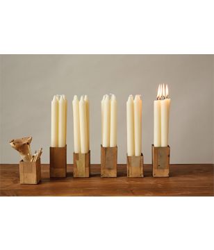 White Taper Candles Boxed Set
