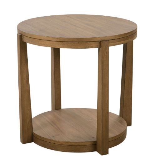 Saddle Round End Table