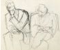 Couple Waiting Sketch
