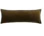 Green Velvet Long Lumbar Pillow