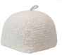 Woven Cotton Boucle Pouf