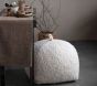 Woven Cotton Boucle Pouf