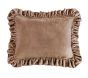 Rose Ruffled Oblong Pillow