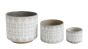 Large Geometric Stoneware Pot