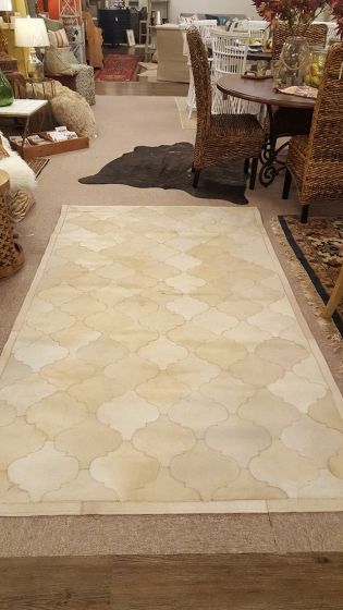 Neutral Patchwork Hide Rug