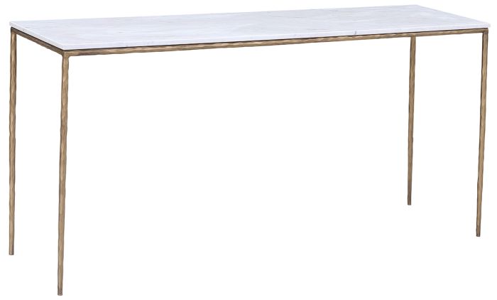 Iron and Marble Console Table