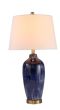 Blue Ginger Jar Ceramic Lamp
