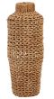 MD Water Hyacinth & Rattan Vase