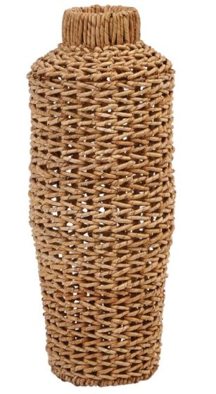 MD Water Hyacinth & Rattan Vase