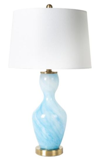 Blue Glass Lamp