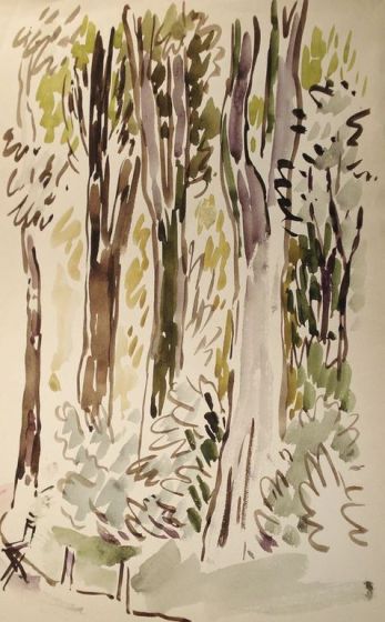 Muted Trees Landscape