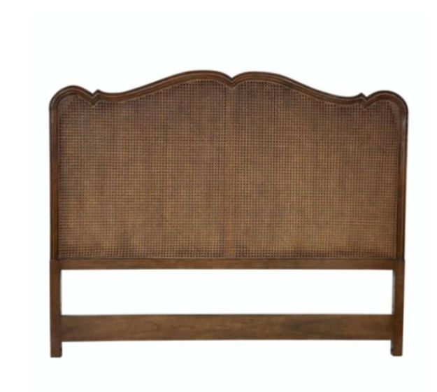 White Rue King Headboard