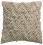 Neutral Chevron Textured Pillow