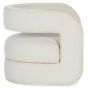 Lacquered Burlap Creamy Chair