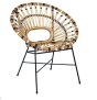 Black & White Rattan Chair