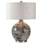 Distressed Blue-Gray Glaze Lamp