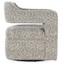 Maleko Blue Velvet Swivel Chair