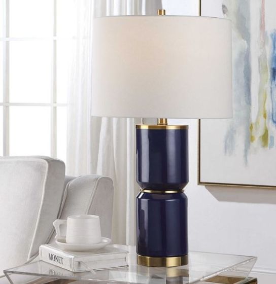 Blue Table Lamp